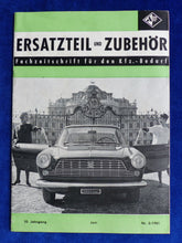 Lade das Bild in den Galerie-Viewer, Ersatzteil &amp; Zubehör Fachzeitschrift KFZ-Bedarf 2/1961 - Auto Oldtimer Werkstatt
