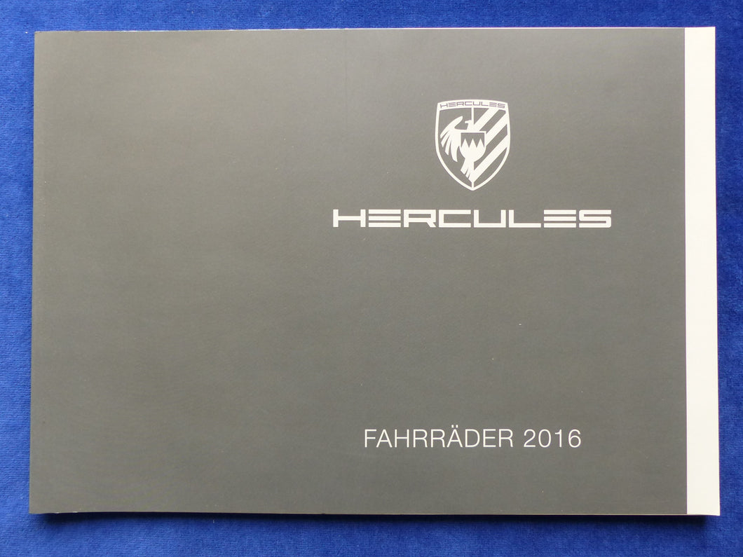 Hercules Fahrräder Programm 2016 Trekking City Falträder - Prospekt Katalog