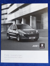 Lade das Bild in den Galerie-Viewer, Peugeot 206+ Preisliste MJ 2010 - Prospekt Brochure 05.2009

