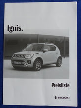 Lade das Bild in den Galerie-Viewer, Suzuki Ignis MJ 2023 - Prospekt Brochure + Preisliste 12.2022
