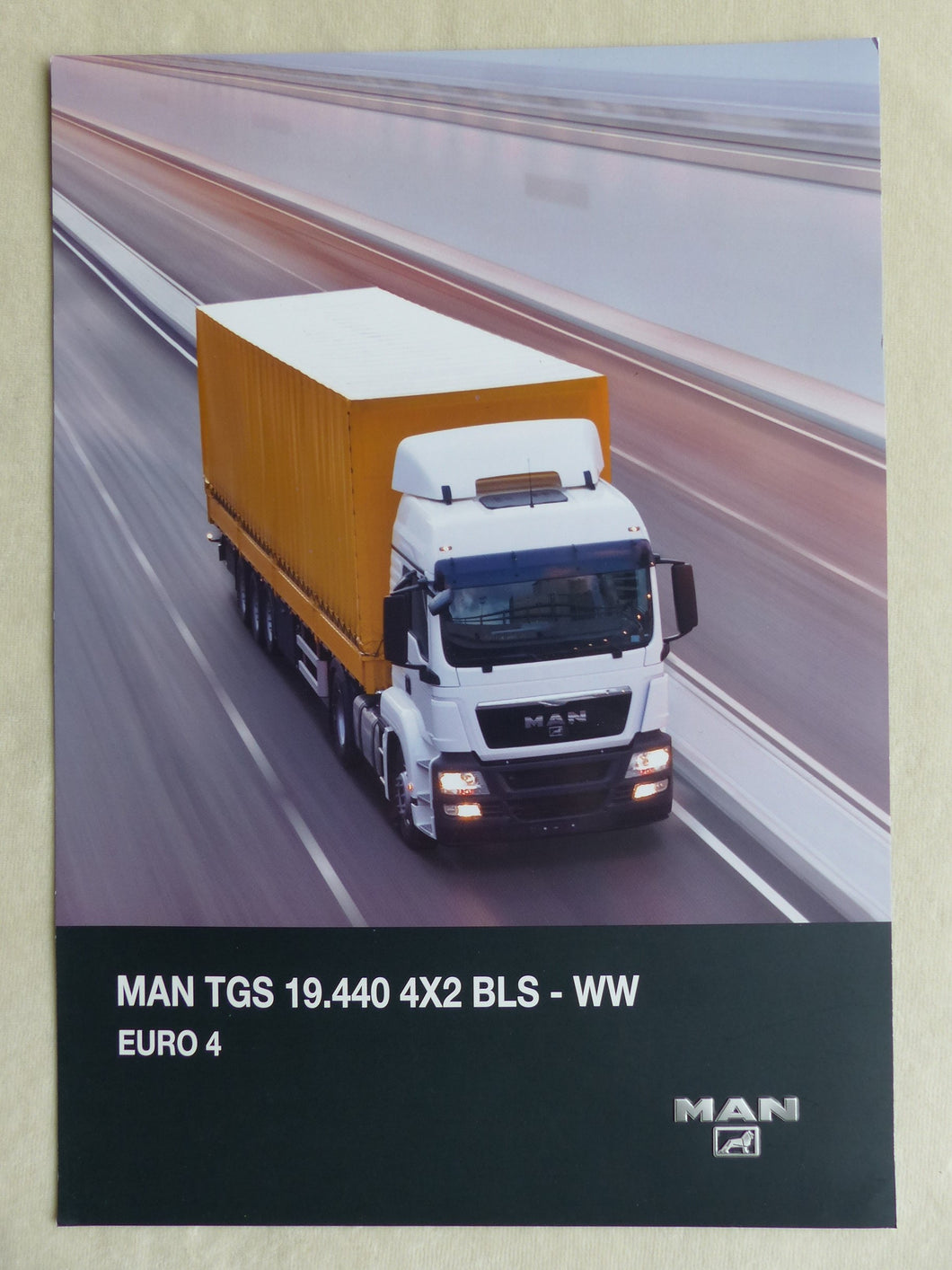 MAN TGS 19.440 4x2 BLS - Prospekt Brochure 04.2011 Türkei türkisch
