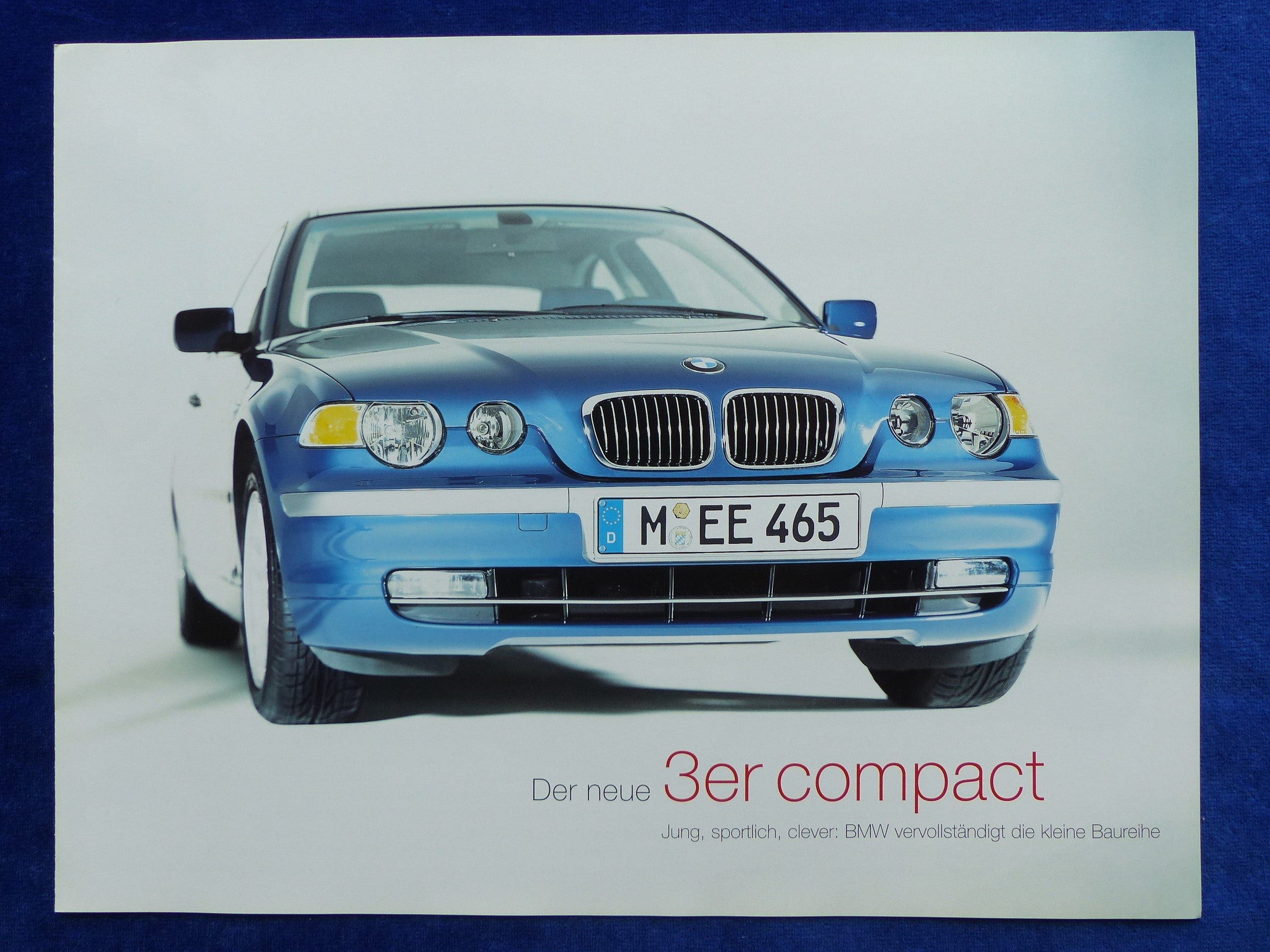 BMW 3er compact Typ E46 MJ 2002 - Prospekt Brochure 2001 – car-brochure