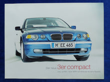 Lade das Bild in den Galerie-Viewer, BMW 3er compact Typ E46 MJ 2002 - Prospekt Brochure 2001
