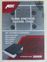 Lade das Bild in den Galerie-Viewer, ABT Tuning Aerodynamik Felgen Power Interieur Audi VW - Prospekt Brochure 2023

