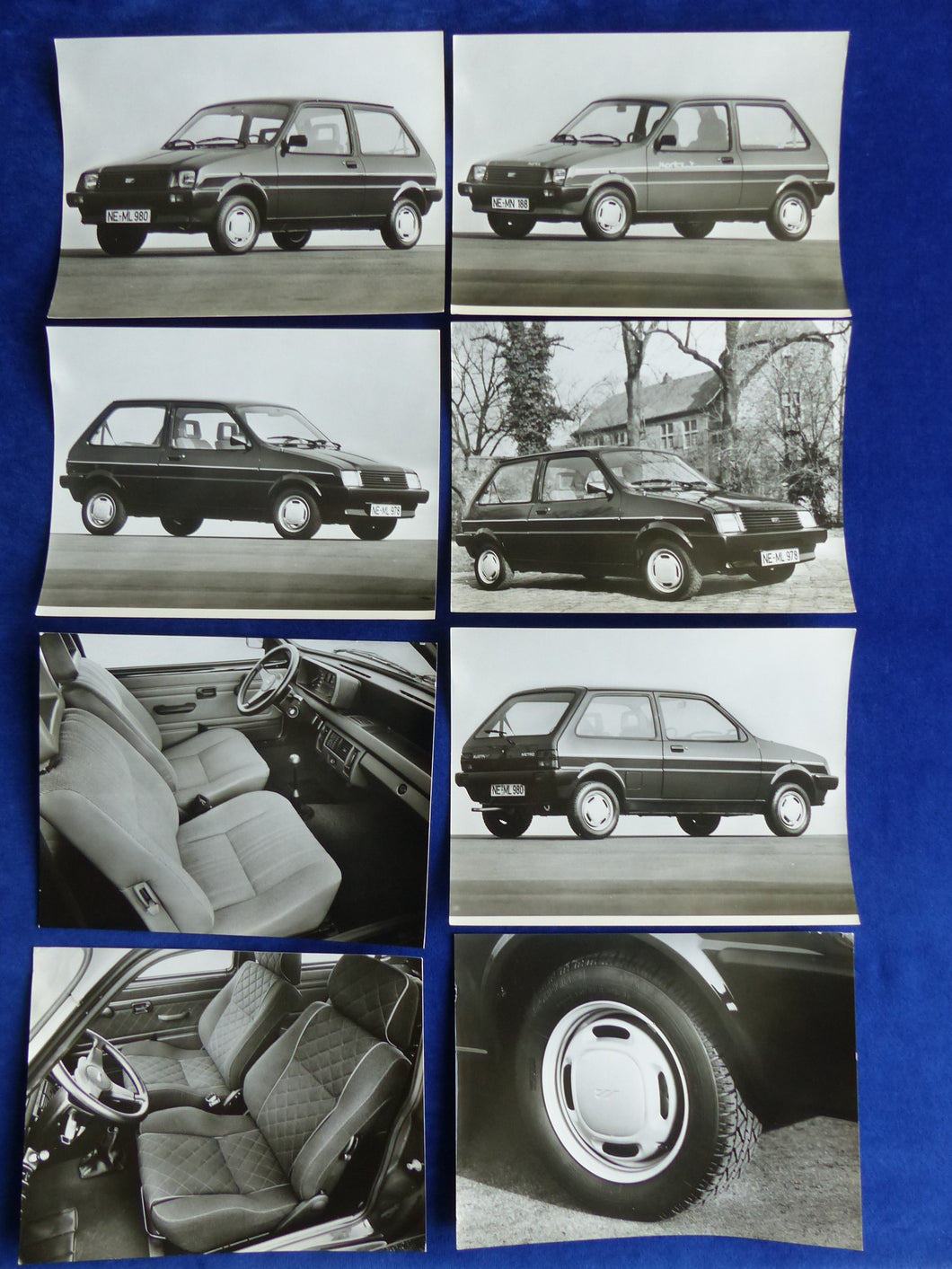 Austin Rover Metro Moritz Surf - Konvolut 8x Original Pressefotos 80er