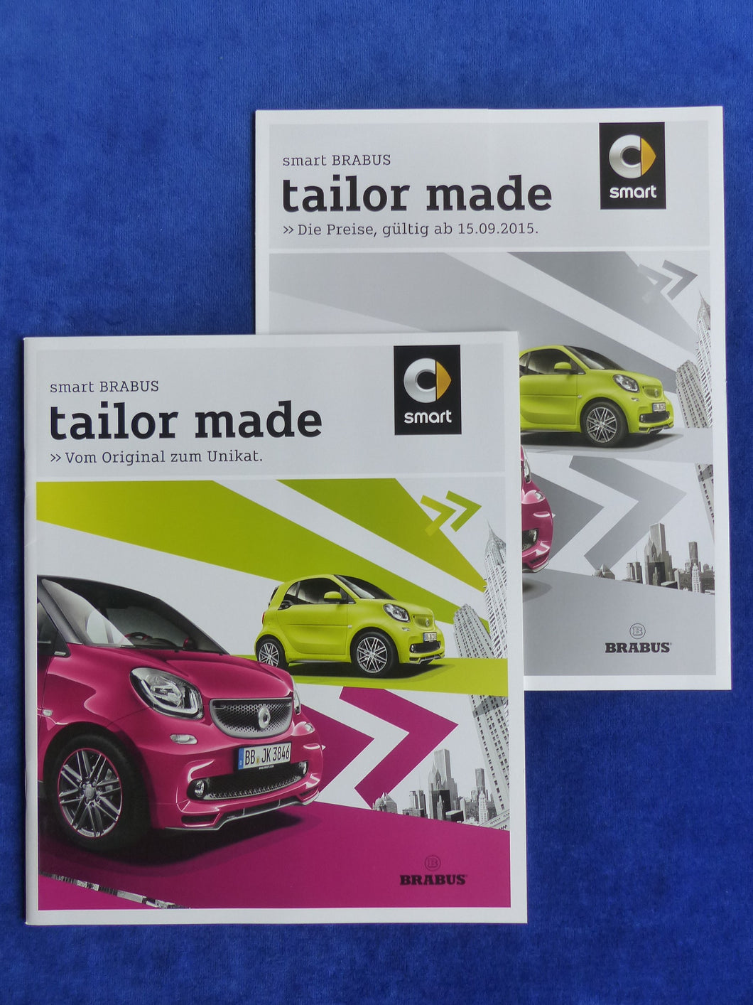 Smart Brabus fortwo tailor made MJ 2016 - Prospekt Brochure + Preisliste 09.2015