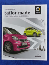 Lade das Bild in den Galerie-Viewer, Smart Brabus fortwo tailor made MJ 2016 - Prospekt Brochure + Preisliste 09.2015
