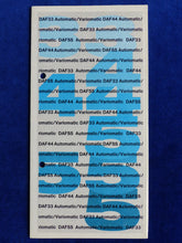 Lade das Bild in den Galerie-Viewer, DAF 55 44 33 Variomatic PKW MJ 1970 - Prospekt Brochure 08.1969
