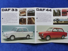 Lade das Bild in den Galerie-Viewer, DAF 55 44 33 Variomatic PKW MJ 1970 - Prospekt Brochure 08.1969
