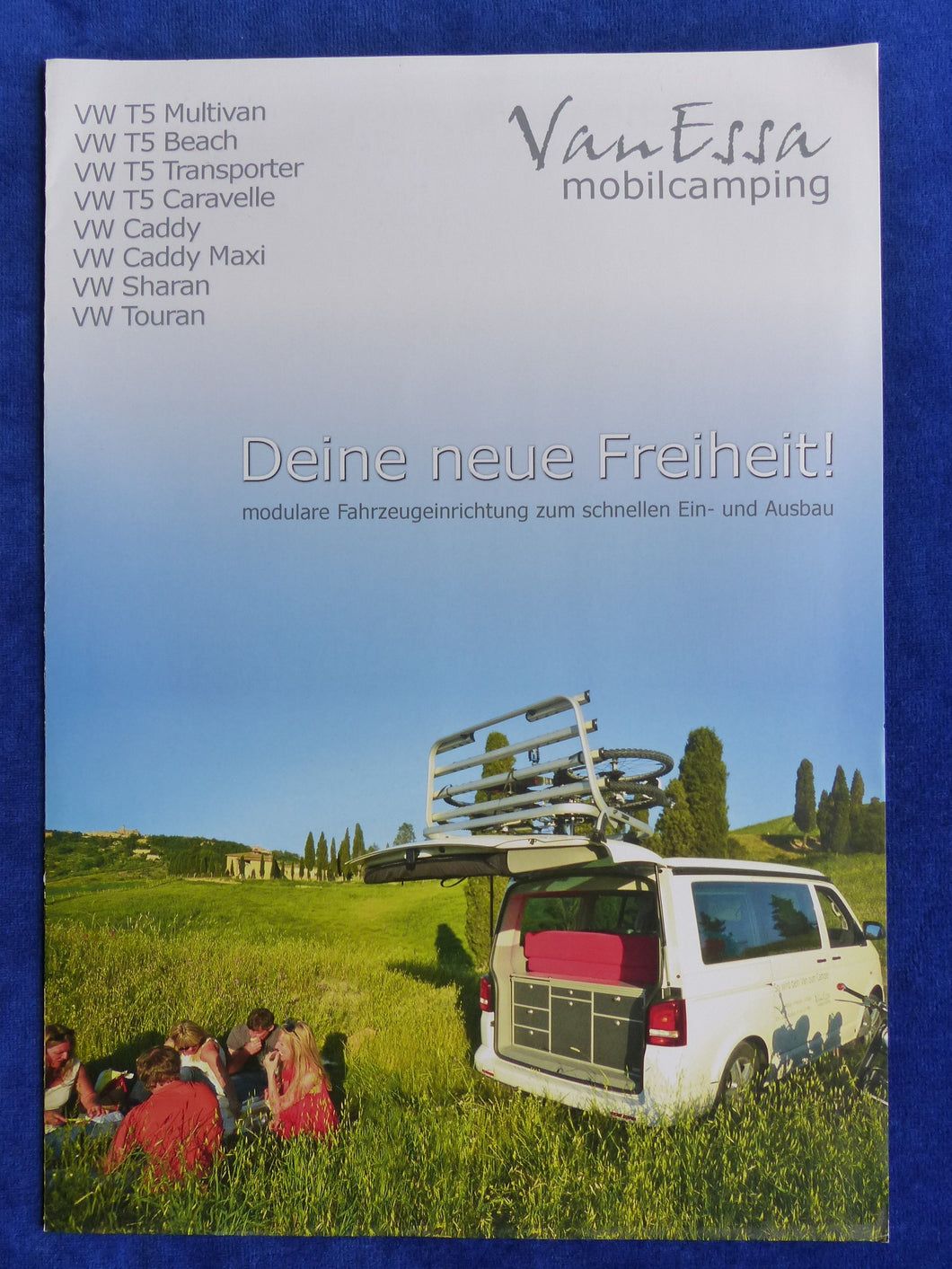 VanEssa Mobilcamping - VW T5 Caddy Sharan Touran - Prospekt Brochure 01.2015