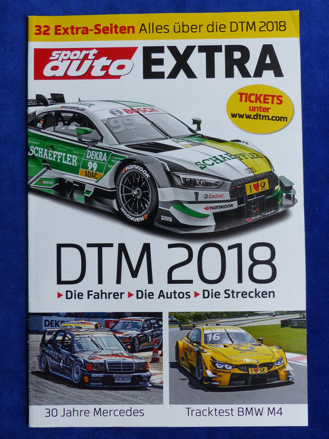 Sport Auto Extra Sonderdruck DTM 2018 Autos Fahrer Strecken Audi Mercedes BMW