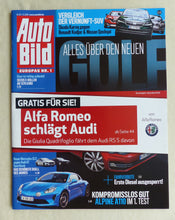 Lade das Bild in den Galerie-Viewer, Alfa Romeo Giulia Audi RS5 Alpine A110 - Sonderdruck Auto Bild 22/2018
