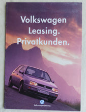 Lade das Bild in den Galerie-Viewer, Volkswagen Leasing VW Golf Cabrio Passat MJ 1996 - Prospekt Brochure 08.1995
