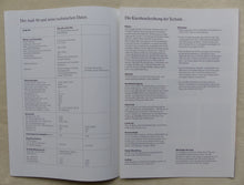 Lade das Bild in den Galerie-Viewer, Audi S4 - Technische Daten &amp; Farben MJ 1993 - Prospekt Brochure 01.1993
