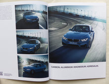 Lade das Bild in den Galerie-Viewer, BMW M4 Coupe Cabrio M3 Limousine MJ 2017 - Prospekt Brochure + Preisliste 7.2016
