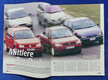 Lade das Bild in den Galerie-Viewer, VW Golf Fiat Brava Opel Astra Renault - Vergleichstest - Sonderdruck AMS 7/1998
