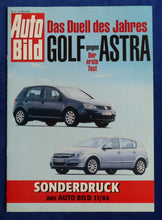 Lade das Bild in den Galerie-Viewer, VW Golf vs Opel Astra - Test - Sonderdruck AutoBild 11/2004
