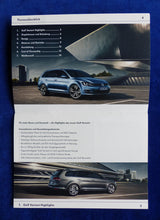 Lade das Bild in den Galerie-Viewer, VW Golf Variant MJ 2014 - Verkaufsargumente intern - Prospekt Brochure 04.2013
