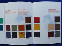 Lade das Bild in den Galerie-Viewer, BMW Individual - Stoffe Leder Farben Materialien - Prospekt Brochure 1998
