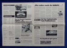 Lade das Bild in den Galerie-Viewer, Daihatsu Kurier Sonderausgabe IAA 1981 Prospekt - Cuore Charade Charmant MJ 1982
