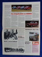 Lade das Bild in den Galerie-Viewer, Daihatsu Kurier Sonderausgabe IAA 1981 Prospekt - Cuore Charade Charmant MJ 1982
