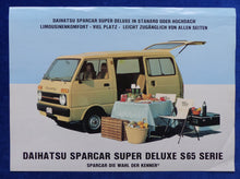Lade das Bild in den Galerie-Viewer, Daihatsu Sparcar Super Deluxe S65 Serie - Prospekt Brochure 1981
