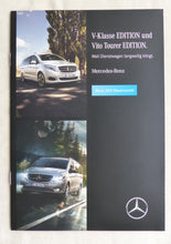 Lade das Bild in den Galerie-Viewer, Mercedes-Benz V-Klasse &amp; Vito Tourer Edition - Prospekt Brochure 2018

