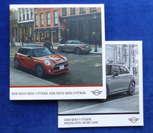 Lade das Bild in den Galerie-Viewer, Mini 5-Türer One Cooper S MJ 2018 - Prospekt Brochure + Preisliste 03.2018
