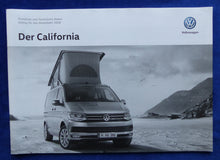 Lade das Bild in den Galerie-Viewer, VW Bus T6 California Beach Ocean - Preisliste MJ 2018 Prospekt Brochure 01.2018
