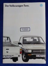 Lade das Bild in den Galerie-Viewer, VW Taro MJ 1992 - Prospekt Brochure 08.1991
