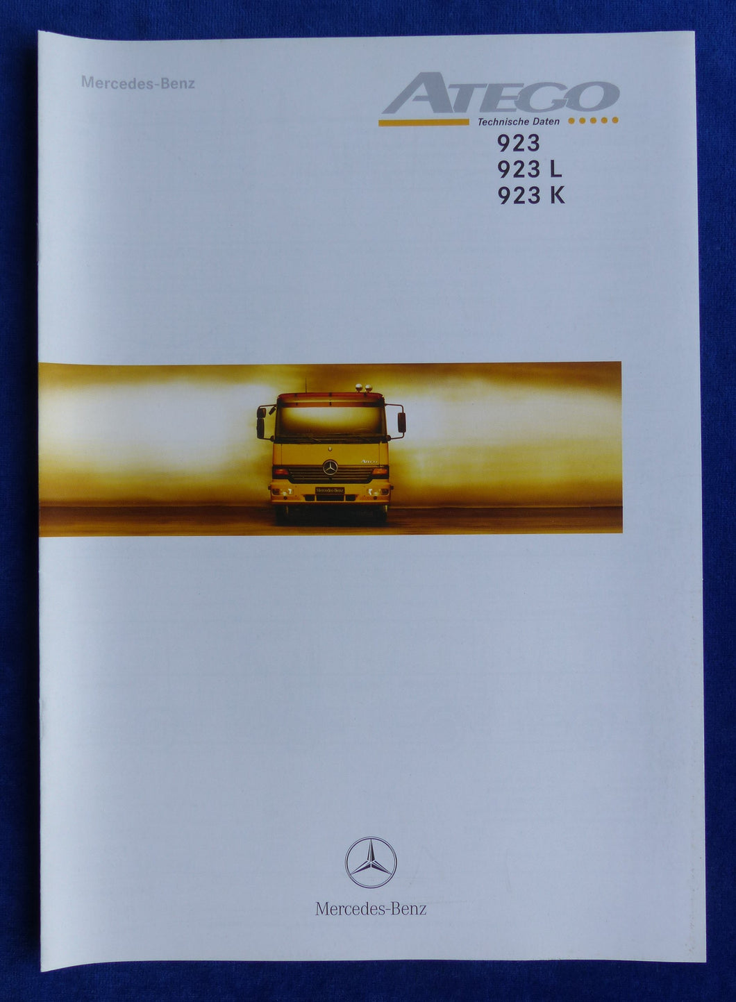 Mercedes LKW Atego 923 Technische Daten MJ 1998 - Prospekt Brochure 06.1998