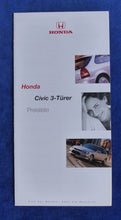 Lade das Bild in den Galerie-Viewer, Honda Civic 3-Türer - Preisliste MJ 1999 - Prospekt Brochure 01.1999
