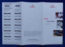 Lade das Bild in den Galerie-Viewer, Honda Civic 3-Türer - Preisliste MJ 1999 - Prospekt Brochure 01.1999
