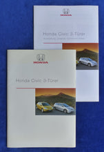 Lade das Bild in den Galerie-Viewer, Honda Civic 3-Türer - Prospekt Brochure + Daten &amp; Ausstattungen 04.2002
