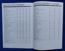 Lade das Bild in den Galerie-Viewer, Honda Civic 3-Türer - Prospekt Brochure + Daten &amp; Ausstattungen 04.2002
