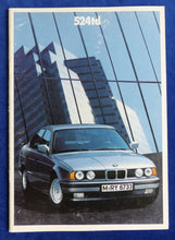 Lade das Bild in den Galerie-Viewer, BMW 524td 5er Turbodiesel E34 MJ 1988 - Prospekt Brochure 1987
