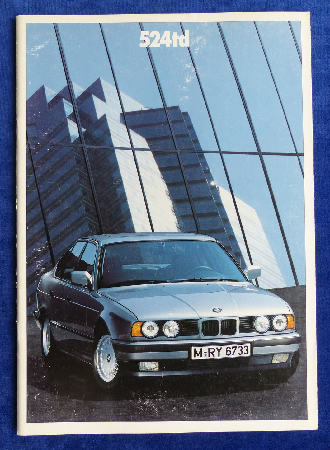 BMW 524td 5er Turbodiesel E34 MJ 1988 - Prospekt Brochure 1987