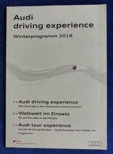 Lade das Bild in den Galerie-Viewer, Audi driving experience Winterprogramm 2016 - R8 - Prospekt Brochure 08.2015
