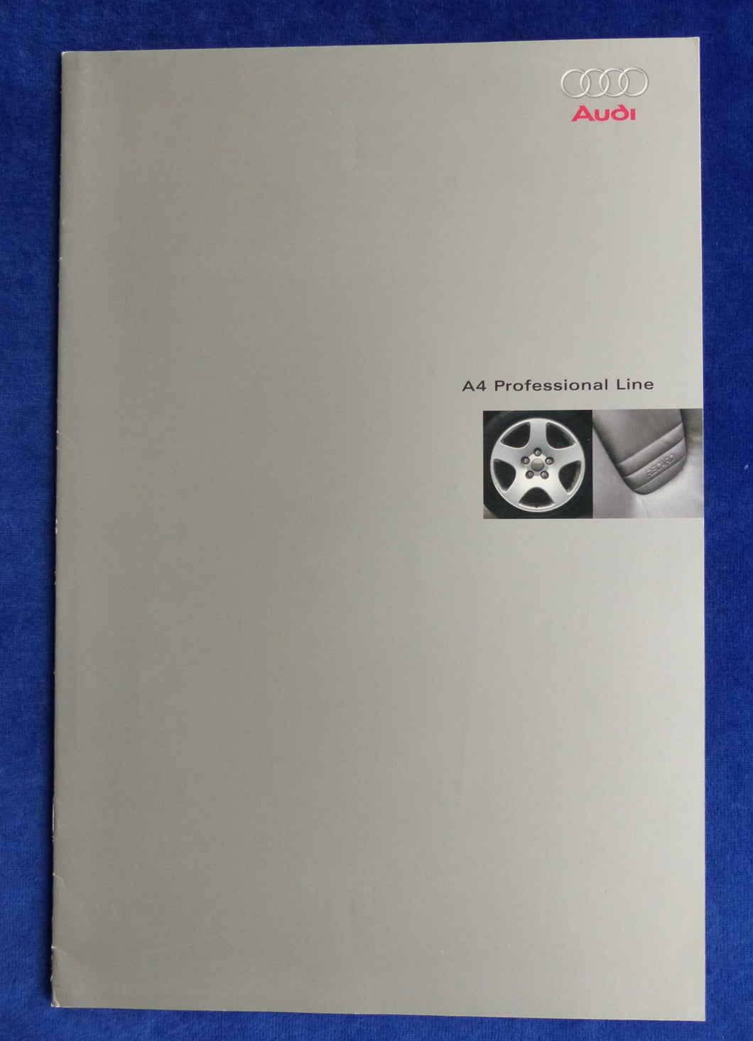 Audi A4 Professional Line MJ 2000 - Prospekt Brochure 01.2000