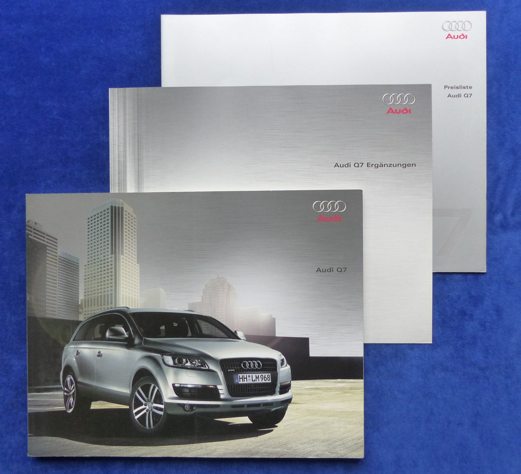 Audi Q7 FSI TDI quattro MJ 2008 - Prospekt Brochure + Preisliste 03.2008