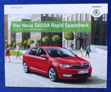 Lade das Bild in den Galerie-Viewer, Skoda Rapid Spaceback - Preisliste MJ 2014 - Prospekt Brochure 09.2013
