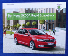 Lade das Bild in den Galerie-Viewer, Skoda Rapid Spaceback MJ 2014 - Prospekt Brochure + Preisliste 09.2013
