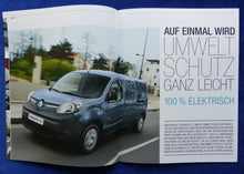 Lade das Bild in den Galerie-Viewer, Renault Kangoo Z.E. MJ 2014 - Prospekt Brochure + Preisliste 09.2013
