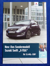 Lade das Bild in den Galerie-Viewer, Suzuki Swift X-TRA Sondermodell MJ 2015 - Prospekt Brochure 01.2015
