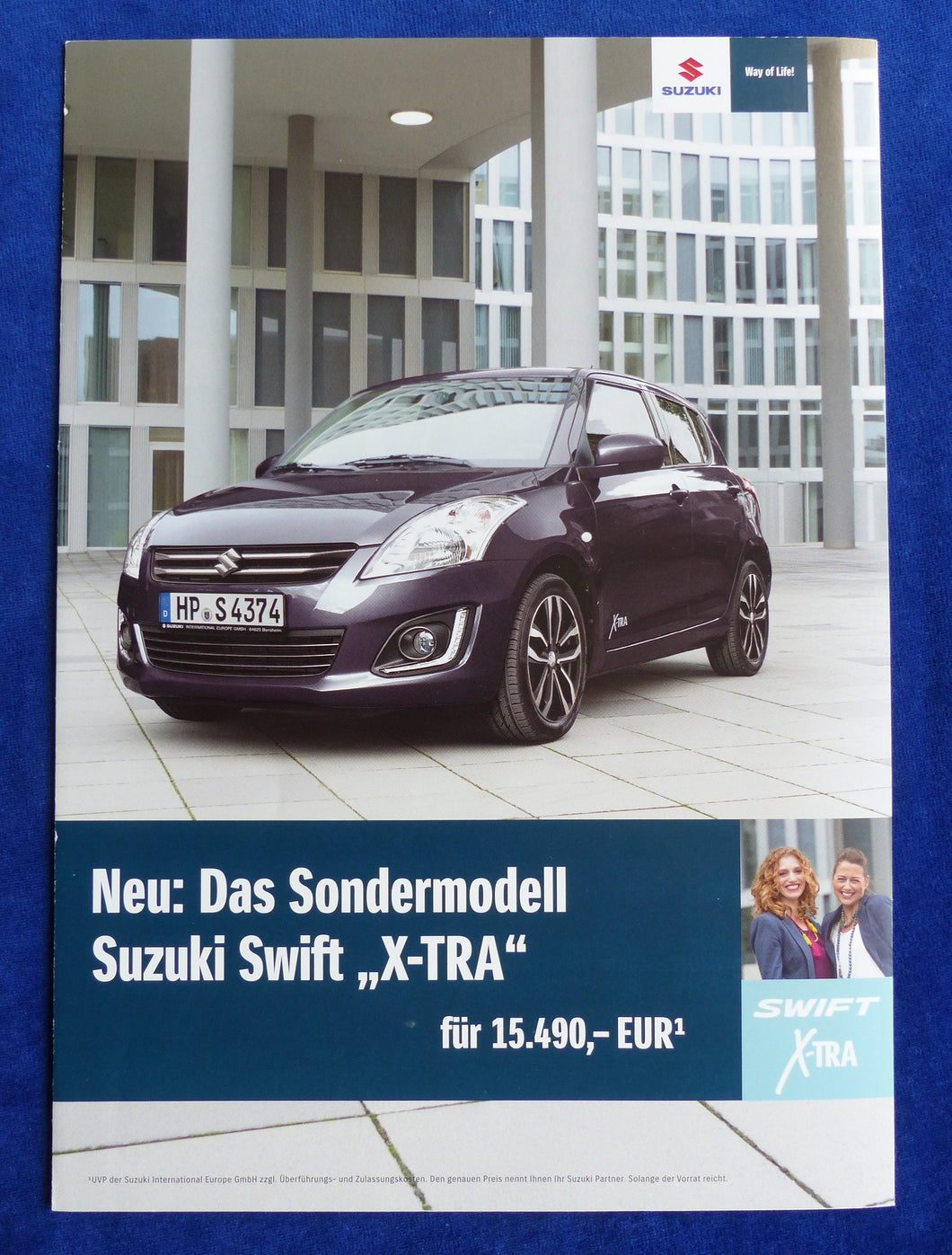 Suzuki Swift X-TRA Sondermodell MJ 2015 - Prospekt Brochure 01.2015