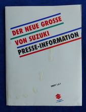 Lade das Bild in den Galerie-Viewer, Suzuki Swift Stufenheck MJ 1990 - Pressemappe press-kit IAA Frankfurt 09.1989
