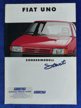 Lade das Bild in den Galerie-Viewer, Fiat Uno Start Sondermodell MJ 1995 - Prospekt Brochure 07.1994
