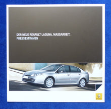 Lade das Bild in den Galerie-Viewer, Renault Laguna MJ 2008 Pressestimmen - Prospekt Brochure 2007
