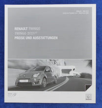 Lade das Bild in den Galerie-Viewer, Renault Twingo R.S. MJ 2011 - Prospekt Brochure + Preisliste 05.2010
