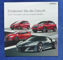 Lade das Bild in den Galerie-Viewer, Honda Prototypen 2015 - NSX HR-V Jazz Civic Type R - Prospekt Brochure 01.2015
